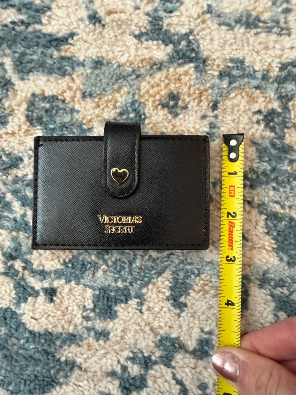 Victoria's Secret Black Card Holder with Multi-Color Edges - Picture 10 of 10